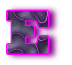 Alfabetten Neon zwart 