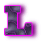Alfabetten Neon zwart 