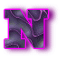 Alfabetten Neon zwart 