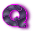 Alfabetten Neon zwart 