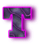 Alfabetten Neon zwart 