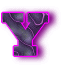 Alfabetten Neon zwart 