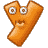 Alfabetten Oranje poppetje 