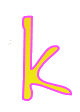 Alfabetten Paashaas 2 Letter K