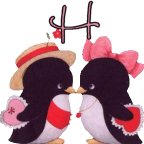 Alfabetten Pinguin 3 Letter H