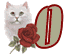 Alfabetten Poes met roos 