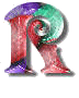 Alfabetten Regenboog 3 Gekleurde Letter R