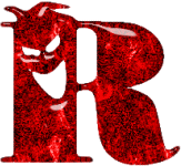 Alfabetten Rood gemeen Letter R