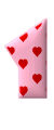 Alfabetten Roze met hartje 2 