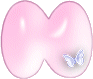Alfabetten Roze met vlinder 