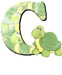 Alfabetten Schildpad Letter C,