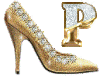 Alfabetten Schoenen Letter P