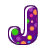 Alfabetten Smartie 4 Letter J