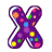 Alfabetten Smartie 4 Letter X