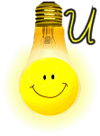Alfabetten Smiley 11 Lamp Smiley Letter U