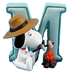 Alfabetten Snoopy 2 Letter M