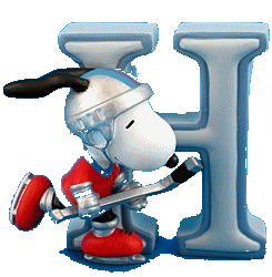 Alfabetten Snoopy 2 Letter H