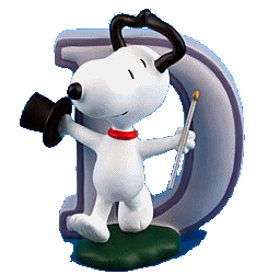 Alfabetten Snoopy 2 Letter G