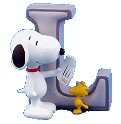 Alfabetten Snoopy 2 Letter L