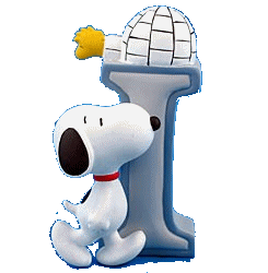 Alfabetten Snoopy 2 Letter I