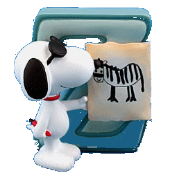 Alfabetten Snoopy 2 Snoopy Letter Z