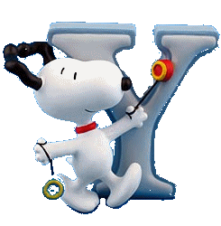 Alfabetten Snoopy 2 Letter Y