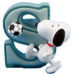 Alfabetten Snoopy 2 Letter S