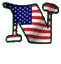 Alfabetten Usa Letter N Als Amerikaanse Vlag