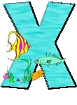 Alfabetten Vissen 3 Letter X