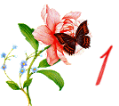 Alfabetten Vlinders en bloemen 2 