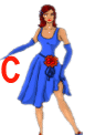 Alfabetten Vrouwen Letter C