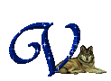 Alfabetten Wolfalfabet Letter V