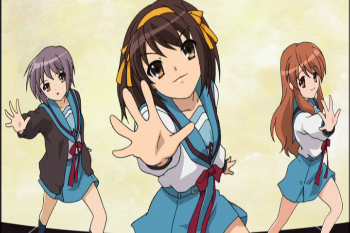 Anime the melancholy of haruhi suzumiya 