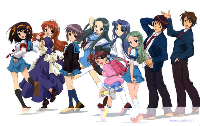 Anime the melancholy of haruhi suzumiya 