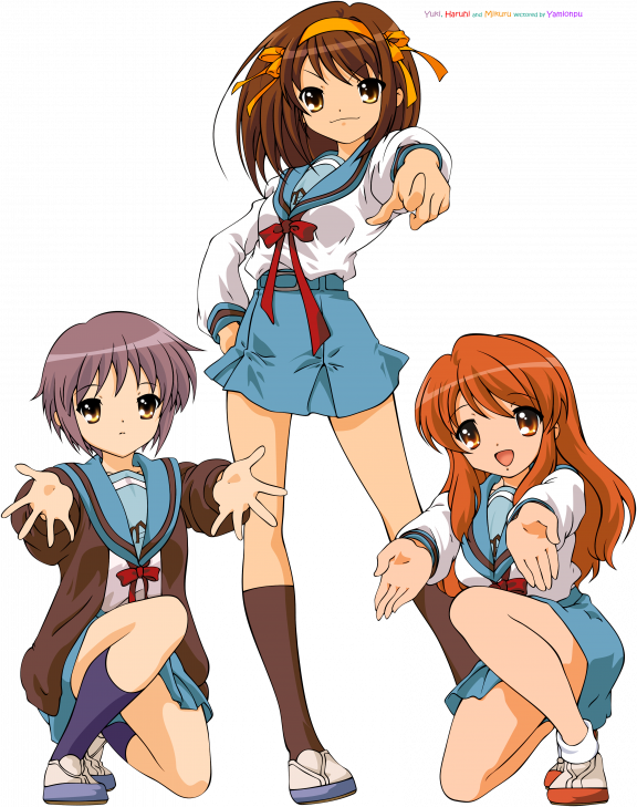 Anime the melancholy of haruhi suzumiya 
