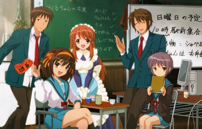 Anime the melancholy of haruhi suzumiya 