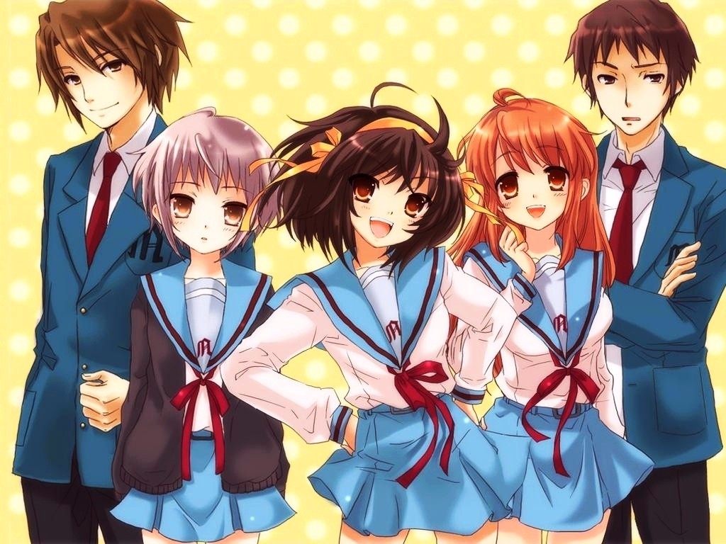 Anime the melancholy of haruhi suzumiya 