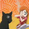 Anime Bleach Gato yoruichi 