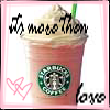Avatars Aardbei Starbucks Coffee Roze Hartjes Tekst
