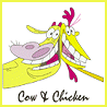 Cartoons Avatars Cow And Chicken