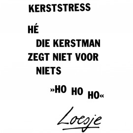 Avatars Loesje Kerststress He Die Kerstman Zegt Niet Voor Niets Ho Ho Ho