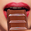 Avatars Monden lippen Vrouwen Mond Eet Chocoladereep