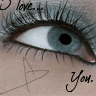 Avatars Sieradenen make up Blauw Oog Make Up I Love You