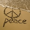 Strand Avatars Vrede Geschreven In Het Zand
