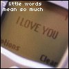 Avatars Teksten 3 Little Words Mean So Much I Love You