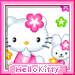 Cartoons Hello kitty Avatars Hello Kitty Met Konijntje Knipoog Hartje