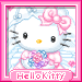 Cartoons Hello kitty Avatars Hello Kitty Als Bruid Met Sluier En Bloemen