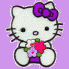 Cartoons Hello kitty Avatars Hello Kitty Met Bloemen