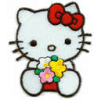 Cartoons Hello kitty Avatars Hello Kitty Met Pot Bloemen