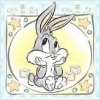 Disney Avatars Baby looney tunes Baby Bugs Bunny Denkt Na Tussen Blokken